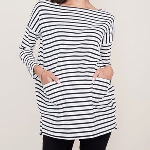 Hatch Bateau maternity top
